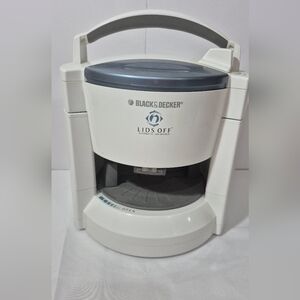 Black & Decker Lids Off Automatic Jar Opener in White JW200 Electric Power